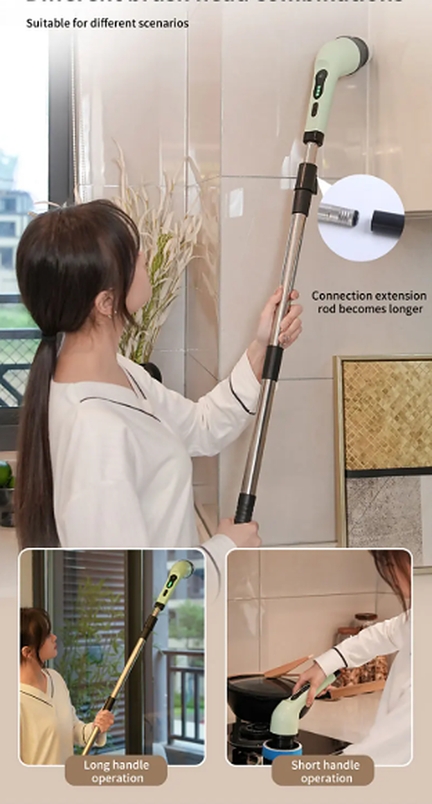 Suitable for different scenarios — extension rod and handle options